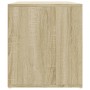 Corner furniture made of engineered oak wood in Sonoma oak color, measuring 200x40x45 cm. by , Closets and storage - Ref: For...