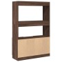 Hoher Schrank aus Eichenholz in brauner Farbe, 92x33x140 cm. von , Bücherregale und Regale - Ref: Foro24-3309615, Preis: 115,...