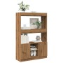 Aparador alto madera de ingeniería roble artesanal 92x33x140 cm de , Librerías y estanterías - Ref: Foro24-3309617, Precio: 1...