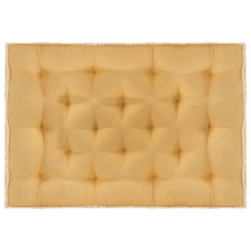 Cojín para sofá de palets amarillo 120x80x10 cm de vidaXL, Cojines para sillas y sofás - Ref: Foro24-314812, Precio: 67,99 €,...