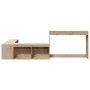 Solid pine wood desk furniture 222x107x75 cm by , Nightstands - Ref: Foro24-855756, Price: 161,32 €, Discount: %