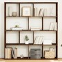 Engineered wood brown oak bookshelf 132x29x141.5 cm by , Bookcases and shelves - Ref: Foro24-3310313, Price: 147,99 €, Discou...