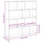 Ingenieurholzregal in Eichenbraun 132x29x141,5 cm von , Bücherregale und Regale - Ref: Foro24-3310313, Preis: 147,99 €, Rabat...