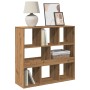 Room divider in oak wood artisan 100x33x94.5 cm by , Bookcases and shelves - Ref: Foro24-3309518, Price: 81,69 €, Discount: %