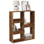 Separador de ambientes madera envejecida 100x33x115 cm de , Librerías y estanterías - Ref: Foro24-3309553, Precio: 90,99 €, D...