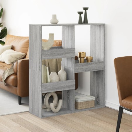 Raumteiler aus Sonoma-Grau-Holz 100x33x115 cm von , Bücherregale und Regale - Ref: Foro24-3309551, Preis: 92,99 €, Rabatt: %