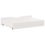 Cajones debajo cama 2 uds madera maciza pino blanco 80x55x16 cm de , Cajones de almacenaje doméstico - Ref: Foro24-850930, Pr...