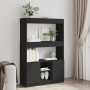 Aparador alto madera de ingeniería negro 92x33x140 cm de , Librerías y estanterías - Ref: Foro24-3309610, Precio: 115,71 €, D...