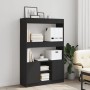 Aparador alto madera de ingeniería negro 92x33x140 cm de , Librerías y estanterías - Ref: Foro24-3309610, Precio: 115,71 €, D...