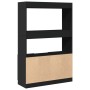 Aparador alto madera de ingeniería negro 92x33x140 cm de , Librerías y estanterías - Ref: Foro24-3309610, Precio: 115,71 €, D...