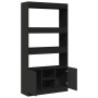 Aparador alto madera de ingeniería negro 92x33x180 cm de , Librerías y estanterías - Ref: Foro24-3309619, Precio: 132,33 €, D...