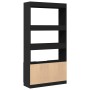 Aparador alto madera de ingeniería negro 92x33x180 cm de , Librerías y estanterías - Ref: Foro24-3309619, Precio: 132,33 €, D...