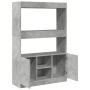 Hoher Schrank aus grauem Beton-Ingenieurholz 92x33x140 cm. von , Bücherregale und Regale - Ref: Foro24-3309612, Preis: 134,99...