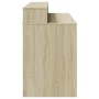 Escritorio con LED madera ingeniería roble Sonoma 120x55x91 cm de , Escritorios - Ref: Foro24-3309413, Precio: 191,92 €, Desc...