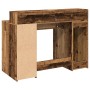 Engineered aged wood desk with LED lights 120x55x91 cm by , Desks - Ref: Foro24-3309418, Price: 184,73 €, Discount: %