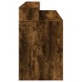 Escritorio con LED madera ingeniería roble ahumado 140x55x91 cm de , Escritorios - Ref: Foro24-3309424, Precio: 213,99 €, Des...