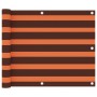 Balcony awning orange and brown oxford fabric 75x300 cm by vidaXL, Umbrellas - Ref: Foro24-134924, Price: 19,55 €, Discount: %