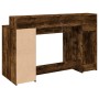 Desk with LED lighting, engineered smoked oak wood, 140x55x91 cm by , Desks - Ref: Foro24-3309424, Price: 213,99 €, Discount: %