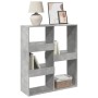 Room divider made of gray wood and concrete 100x33x115 cm by , Bookcases and shelves - Ref: Foro24-3309549, Price: 89,83 €, D...