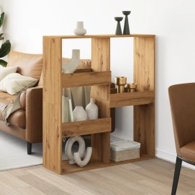 Room divider in oak wood artisan 100x33x115 cm by , Bookcases and shelves - Ref: Foro24-3309554, Price: 89,83 €, Discount: %