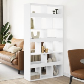 Raumteiler aus weißem Ingenieurholz 100x33x187,5 cm von , Bücherregale und Regale - Ref: Foro24-3309537, Preis: 171,99 €, Rab...