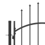 Garden fence gate with spear top 5x2.45 m black by , garden gates - Ref: Foro24-146326, Price: 510,75 €, Discount: %