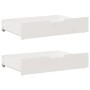 Underbed drawers with wheels, 2 units, solid white pine wood by , Home storage drawers - Ref: Foro24-850927, Price: 69,10 €, ...