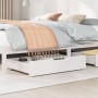 Underbed drawers with wheels, 2 units, solid white pine wood by , Home storage drawers - Ref: Foro24-850927, Price: 69,10 €, ...