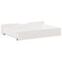 Underbed drawers with wheels, 2 units, solid white pine wood by , Home storage drawers - Ref: Foro24-850927, Price: 69,10 €, ...