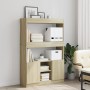 Hoher Schrank aus Sonoma-Eiche-Optik, 92x33x140 cm, aus Ingenieurholz. von , Bücherregale und Regale - Ref: Foro24-3309611, P...