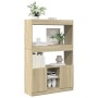 Aparador alto madera de ingeniería roble Sonoma 92x33x140 cm de , Librerías y estanterías - Ref: Foro24-3309611, Precio: 135,...