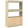 Aparador alto madera de ingeniería roble Sonoma 92x33x140 cm de , Librerías y estanterías - Ref: Foro24-3309611, Precio: 135,...