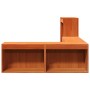 Mueble con escritorio madera maciza pino marrón 232x122x75 cm de , Mesitas de noche - Ref: Foro24-855752, Precio: 199,52 €, D...