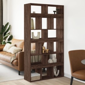 Room divider in brown oak wood, 100x33x187.5 cm by , Bookcases and shelves - Ref: Foro24-3309543, Price: 170,46 €, Discount: %