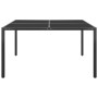 Mesa de jardín de acero y vidrio antracita 130x130x72 cm de vidaXL, Mesas de jardín - Ref: Foro24-313093, Precio: 144,43 €, D...