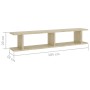 Wall shelves 2 units plywood Sonoma oak 105x18x20 cm by , Shelves and shelves - Ref: Foro24-807208, Price: 36,95 €, Discount: %