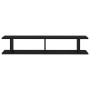 Wall shelves 2 units plywood black 105x18x20 cm by , Shelves and shelves - Ref: Foro24-807206, Price: 36,42 €, Discount: %