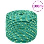 Green 12 mm 100 m polypropylene boat rope by , Ropes and metal cords - Ref: Foro24-152725, Price: 58,38 €, Discount: %