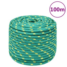 Green 12 mm 100 m polypropylene boat rope by , Ropes and metal cords - Ref: Foro24-152725, Price: 65,99 €, Discount: %