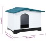 Blue polypropylene dog house 90.5x68x66 cm by vidaXL, Dog kennels - Ref: Foro24-152229, Price: 143,22 €, Discount: %