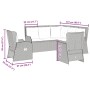 Garden furniture set, 5 pieces, with brown synthetic rattan cushions. by , Garden sets - Ref: Foro24-3262150, Price: 748,48 €...