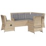 Set muebles de jardín 5 pzas con cojines ratán sintético beige de , Conjuntos de jardín - Ref: Foro24-3262152, Precio: 749,14...