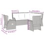 Garden furniture set, 5 pieces, with beige synthetic rattan cushions. by , Garden sets - Ref: Foro24-3262152, Price: 749,14 €...