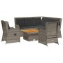 Set de muebles de jardín 6 pzas y cojines ratán sintético gris de , Conjuntos de jardín - Ref: Foro24-3262156, Precio: 870,00...