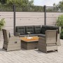 6-piece garden furniture set with gray synthetic rattan cushions by , Garden sets - Ref: Foro24-3262612, Price: 916,50 €, Dis...