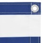 Balcony awning white and blue oxford fabric 90x300 cm by vidaXL, Umbrellas - Ref: Foro24-134916, Price: 17,01 €, Discount: %