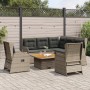 Gartenmöbel-Set 5-teilig mit grauen Polstern aus synthetischem Rattan von , Gartensets - Ref: Foro24-3262151, Preis: 749,14 €...