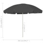 Anthracite gray beach umbrella 300 cm by vidaXL, Umbrellas - Ref: Foro24-314710, Price: 35,42 €, Discount: %