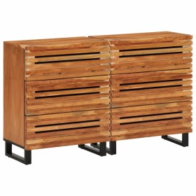 Aparador 2 piezas madera maciza acacia 60x34x75 cm de , Aparadores - Ref: Foro24-3217080, Precio: 217,99 €, Descuento: %