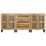 Sideboard 3 pieces solid rough mango wood 60x34x75 cm by , Sideboards - Ref: Foro24-3217079, Price: 372,99 €, Discount: %